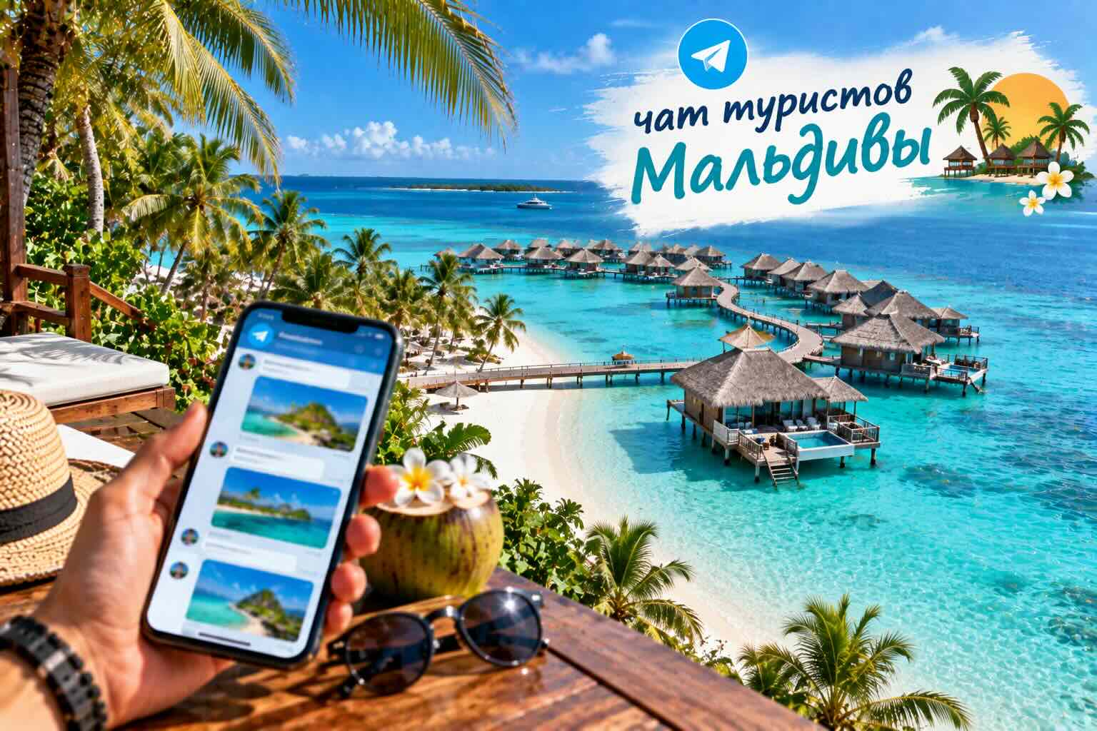 Чат туристов Мальдив в Telegram (ТГ): острова, отели и отдых