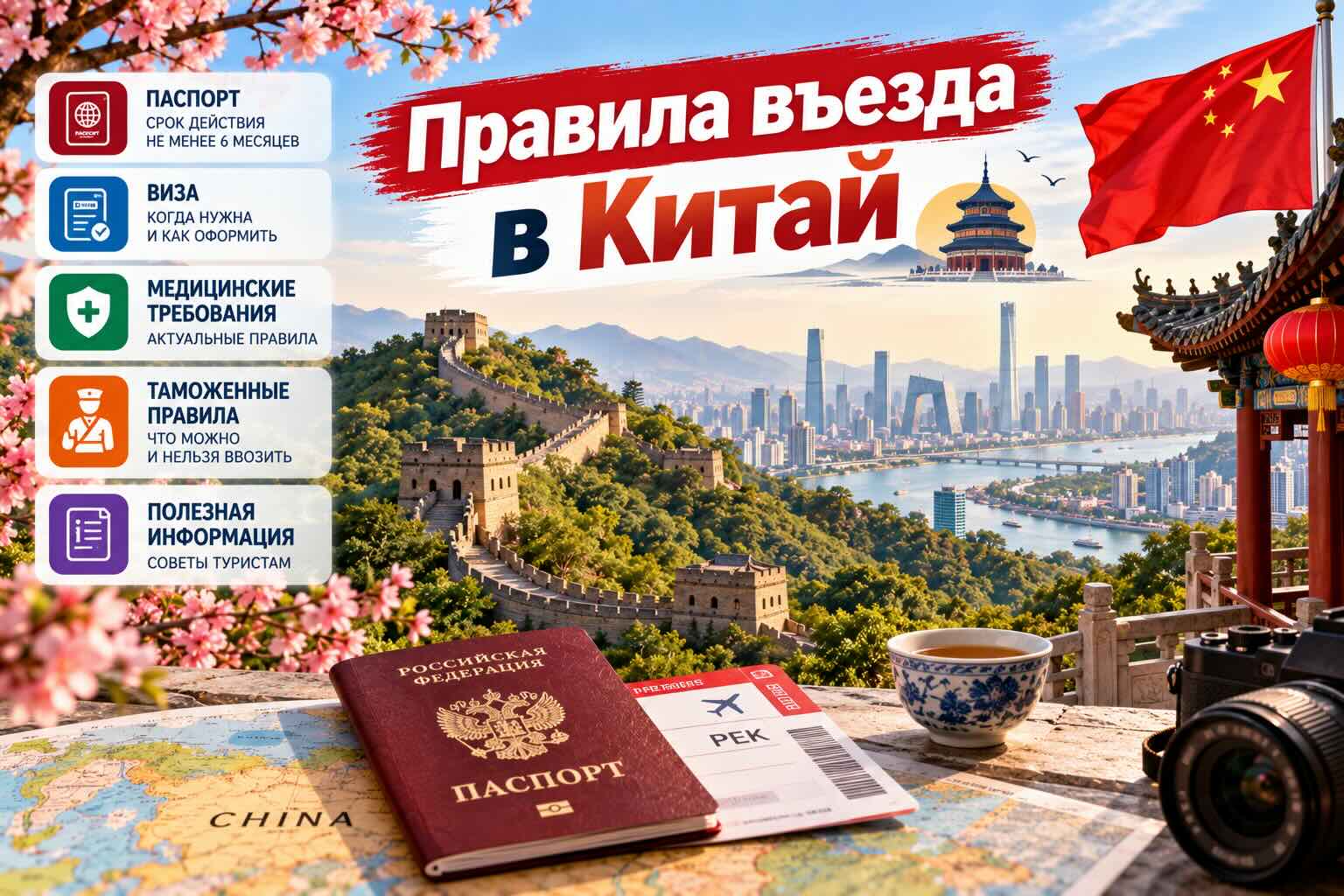Правила въезда в Китай для Россиян: виза, паспорт и Хайнань